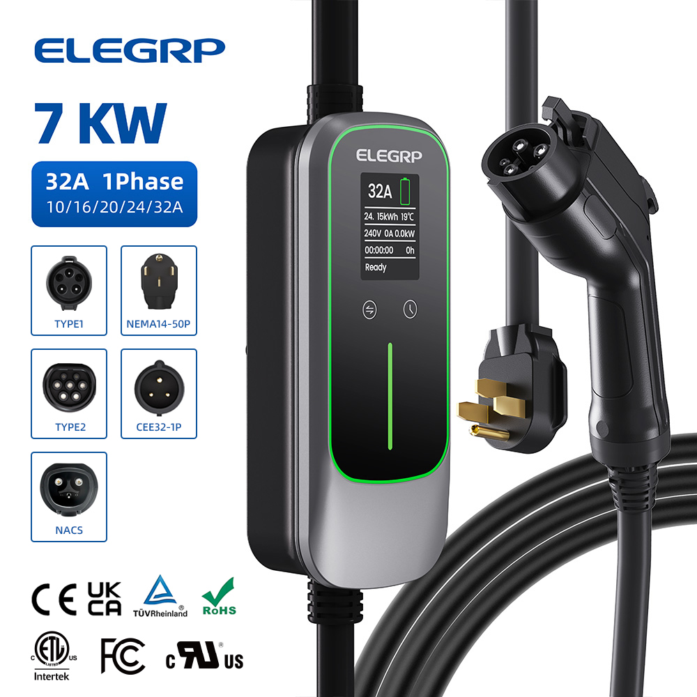 Home Ev Charger - ELEGRP 32 Amp Pengisi Daya Kendaraan