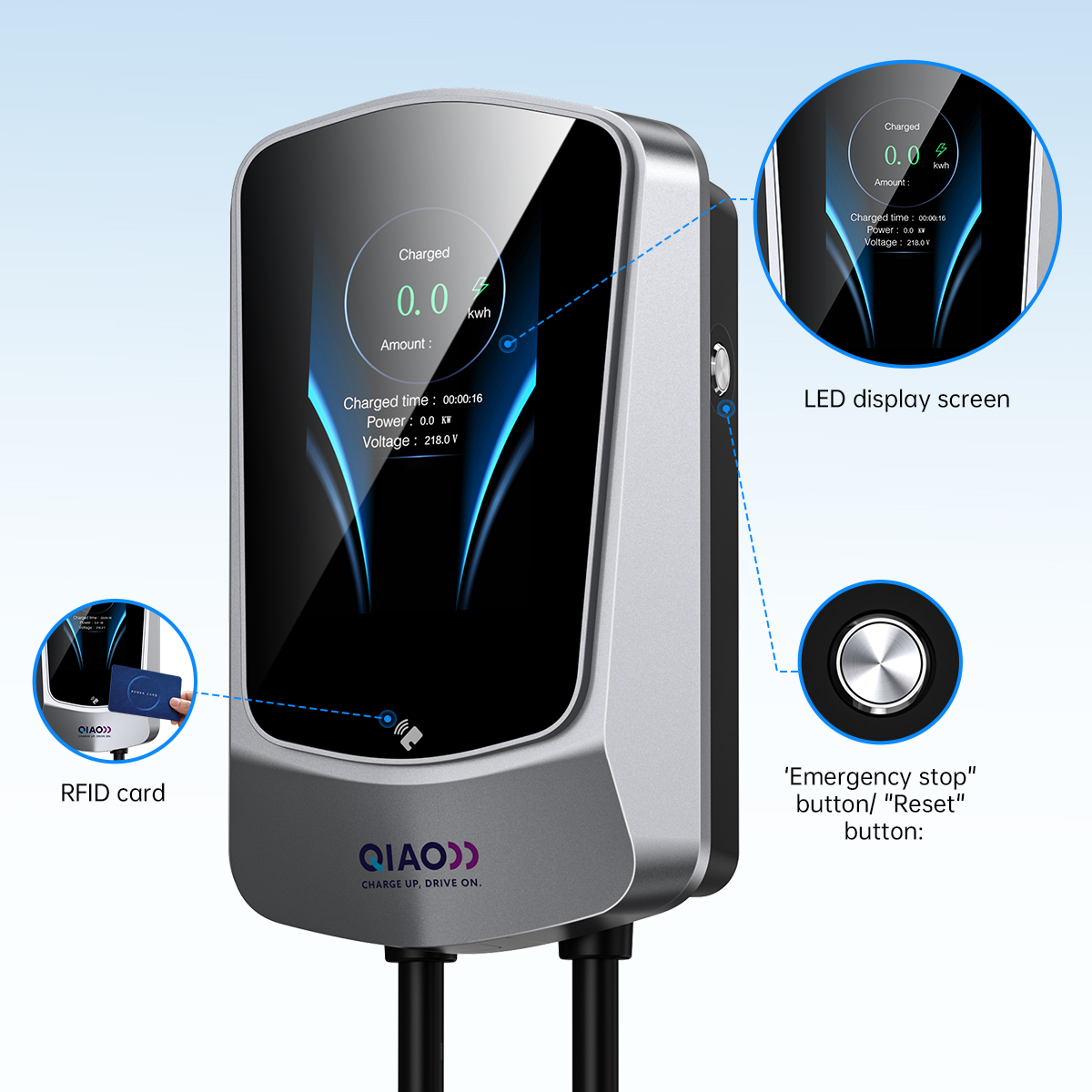 Pengisi Daya EV Tipe 2 Layar 7 - Wallbox Ev ulasan dan harga