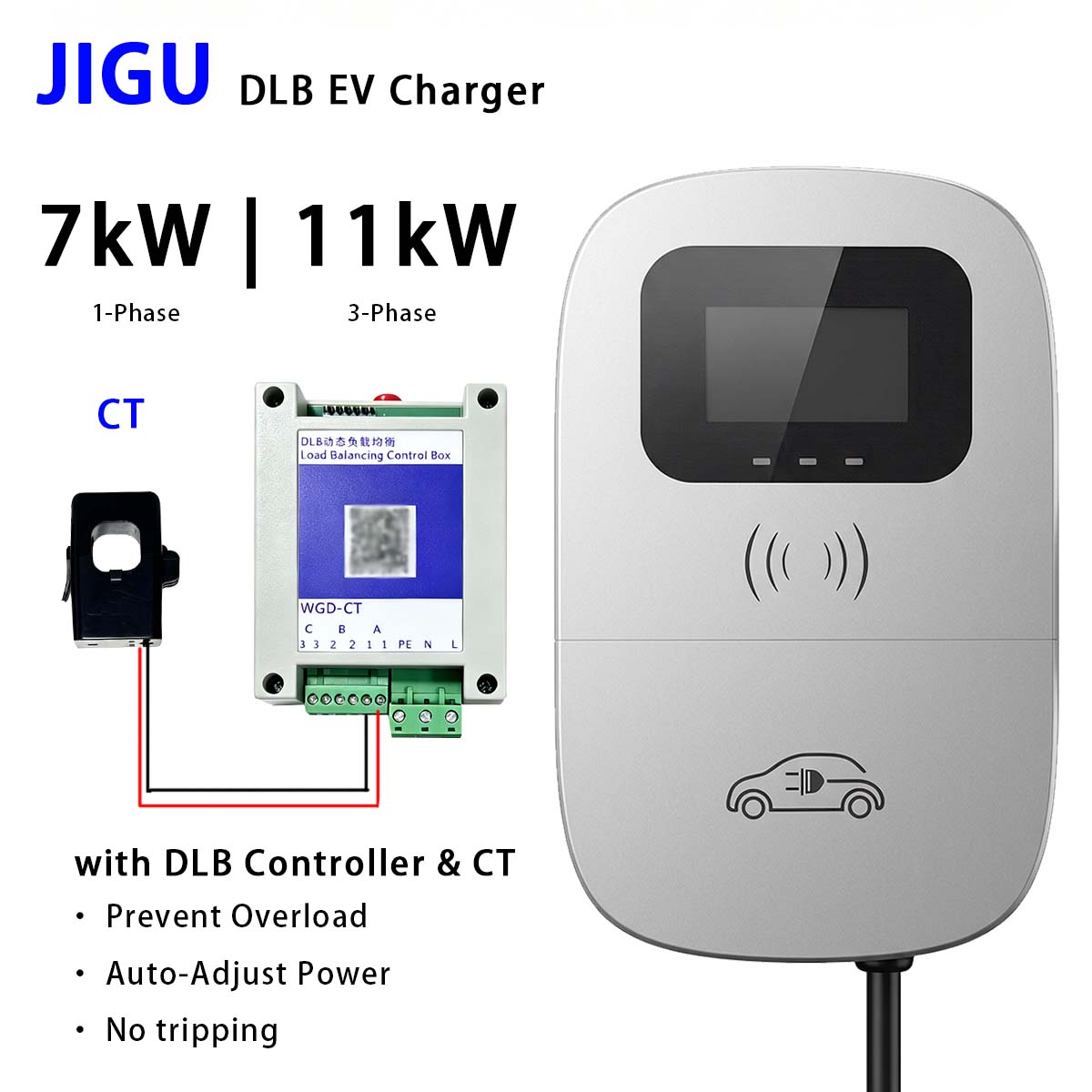 Pengisi Daya EV JIGU dengan Si - Wallbox Ev ulasan dan harga