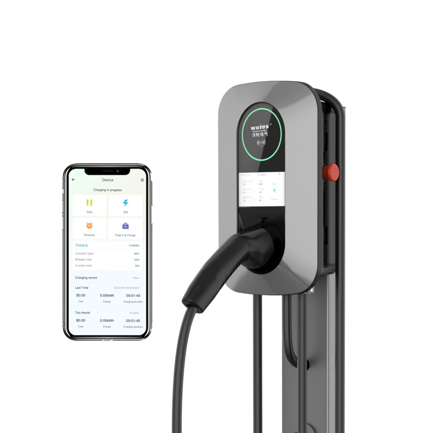 Stasiun Pengisian Daya Rumah A - Ev Charging Pile ulasan dan harga