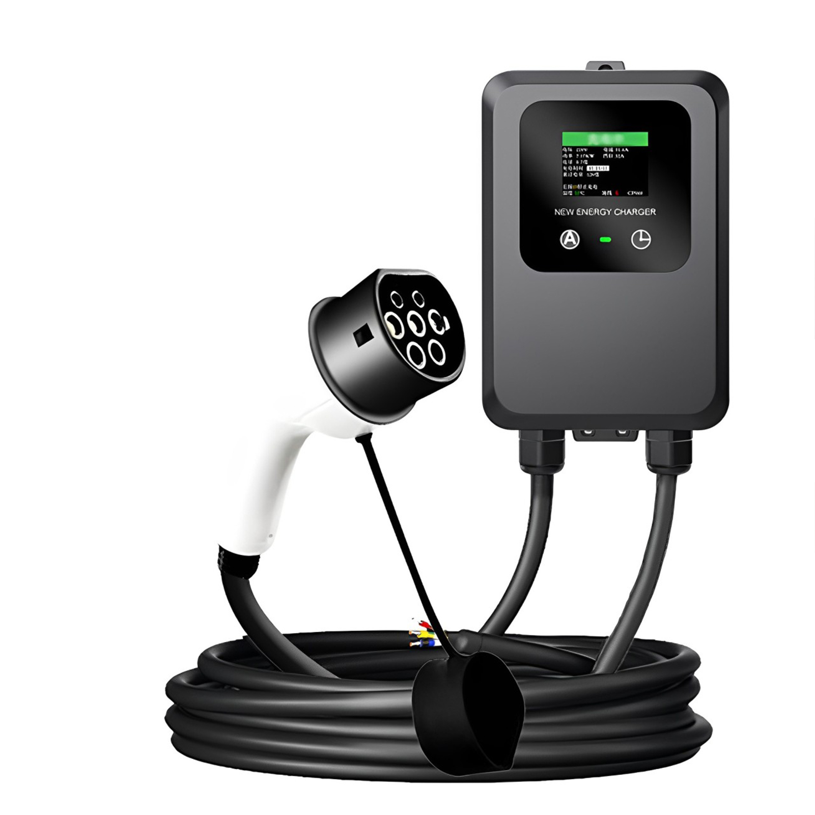 Pengisi daya EV layar LCD warn - Wallbox Ev ulasan dan harga