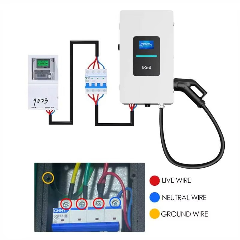 RSCHG 20kw CCS1 IP54 Pengisi D - Wallbox Ev ulasan dan harga